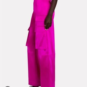 Frame relaxed cargo satin pants size 00